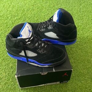 Air Jordan Retro 5 Black/Racer Blue Used Mens Sz 10 100% authentic